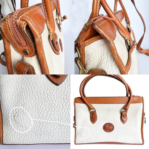 Dooney & Bourke All Weather Leather Shoulder Satchel Style R21 Bone Tan … - Picture 12 of 12